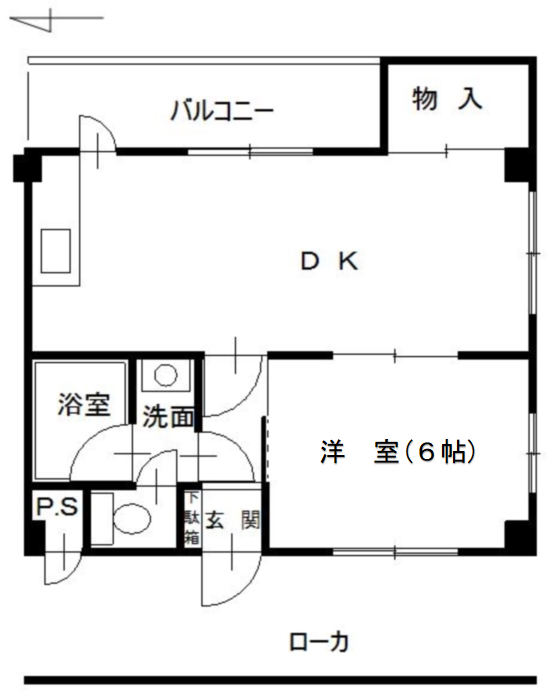 第6ミサワハウス　405号 間取り図