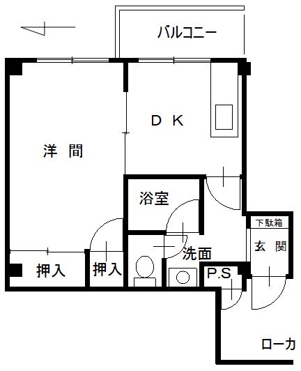 第6ミサワハウス　207号 間取り図