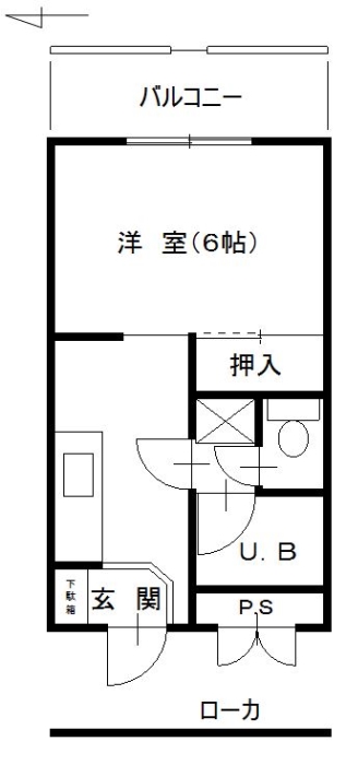 第3ミサワハウス　208号 間取り図