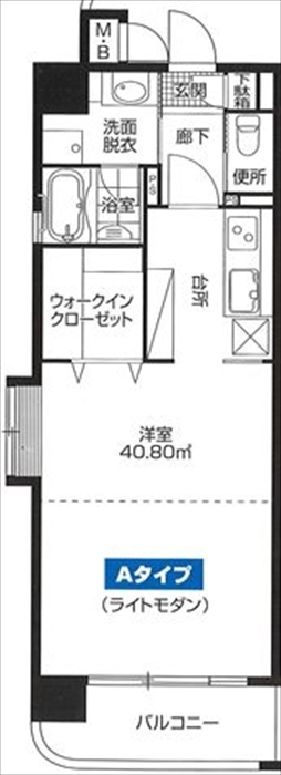 ジュエルミサワ・12　301号 間取り図